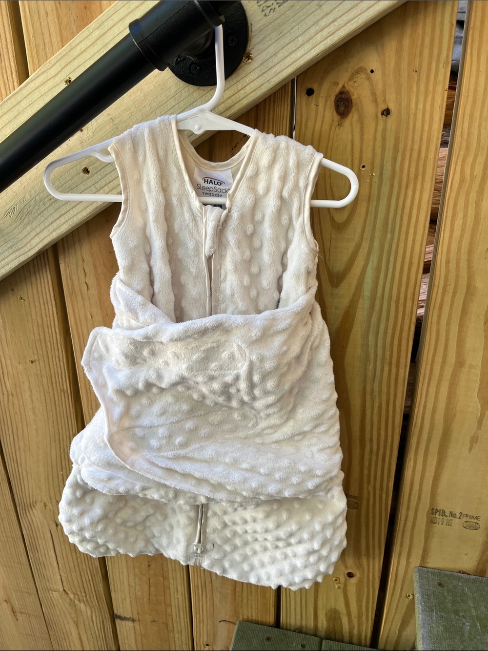 Halo White Textured SleepSack Wearable Blanket